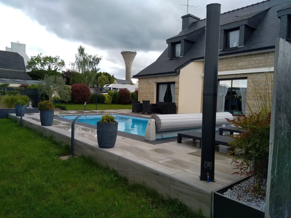 terrasse avec piscine